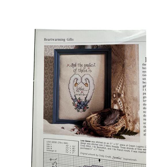 Vintage For The Love of Cross Stitch Project Magazine 1988 LEISURE ARTS V1#1 - Picture 4 of 12